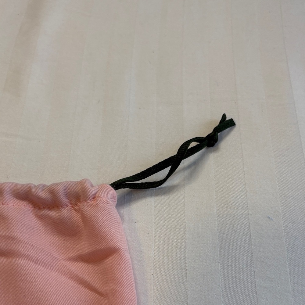 Kate Spade New Logo Pink XL Large Drawstring Dust Bag - Picture 5 of 6